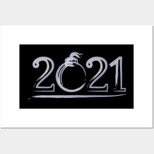 happy new year 2021 Posters and Art